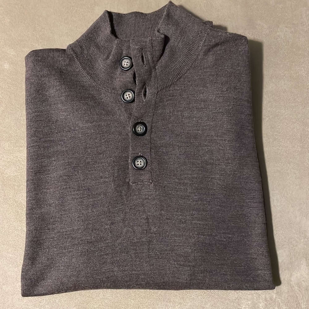 Men’s Button up Collar turtleneck